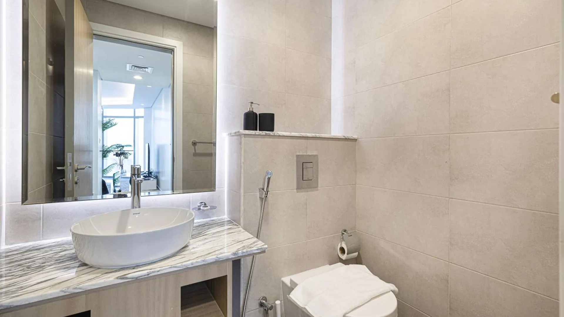 شقة 2Br With Infinity Pool & Burj Khalifa View دبي