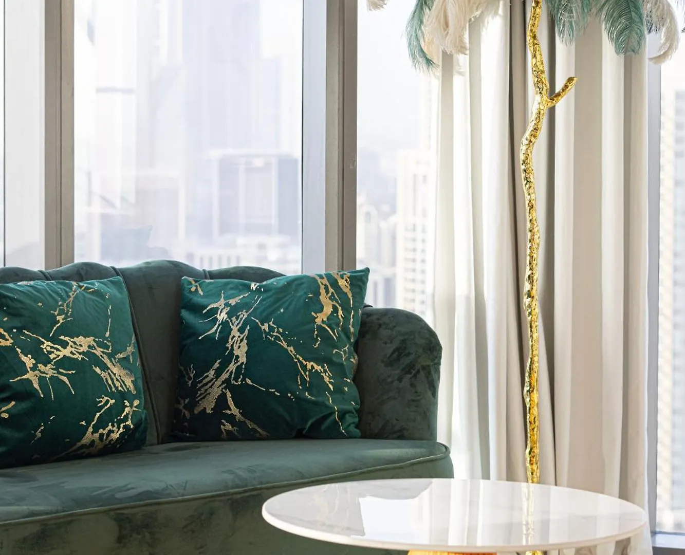 شقة 2Br With Infinity Pool & Burj Khalifa View دبي